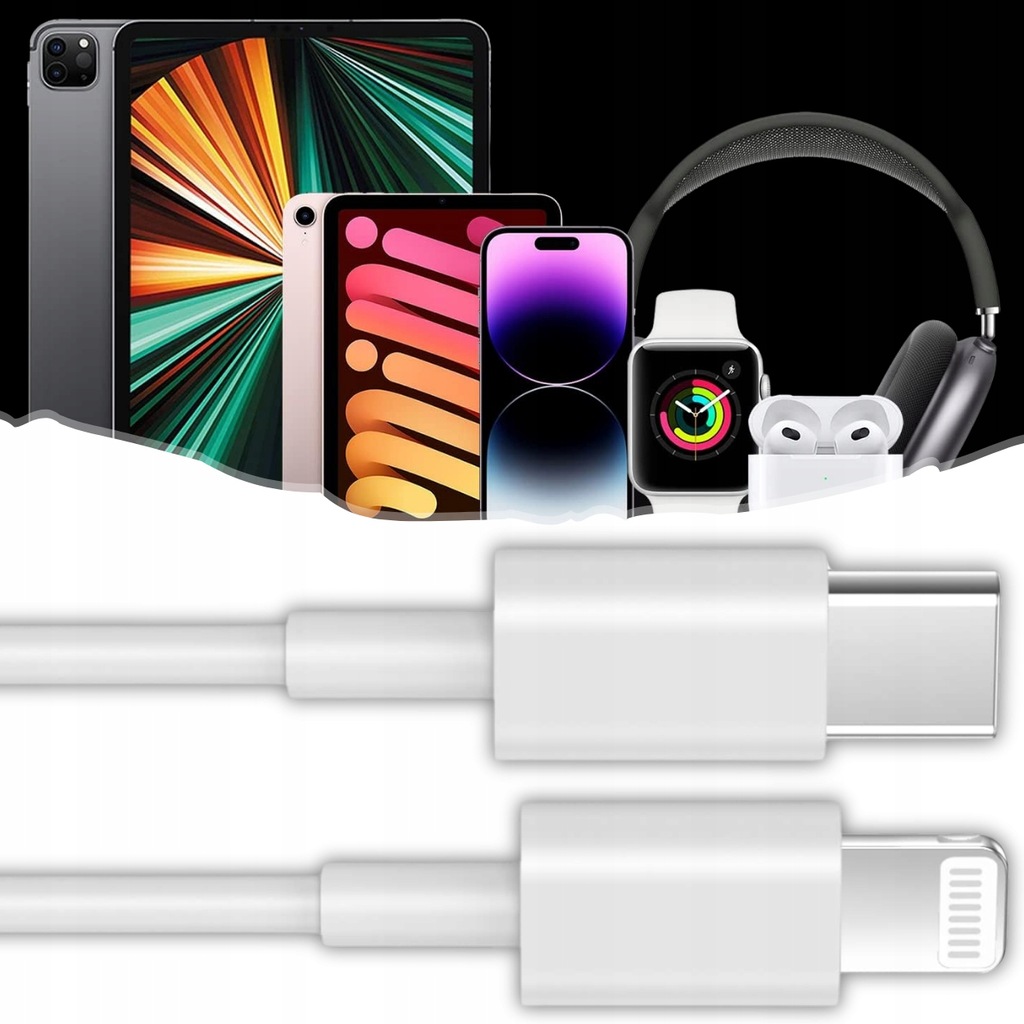 SZYBKA ŁADOWARKA DO IPHONE KOSTKA 20W + KABEL 1M / USB-C - IPHONE LIGHTING Liczba urządzeń ładowanych jednocześnie 1